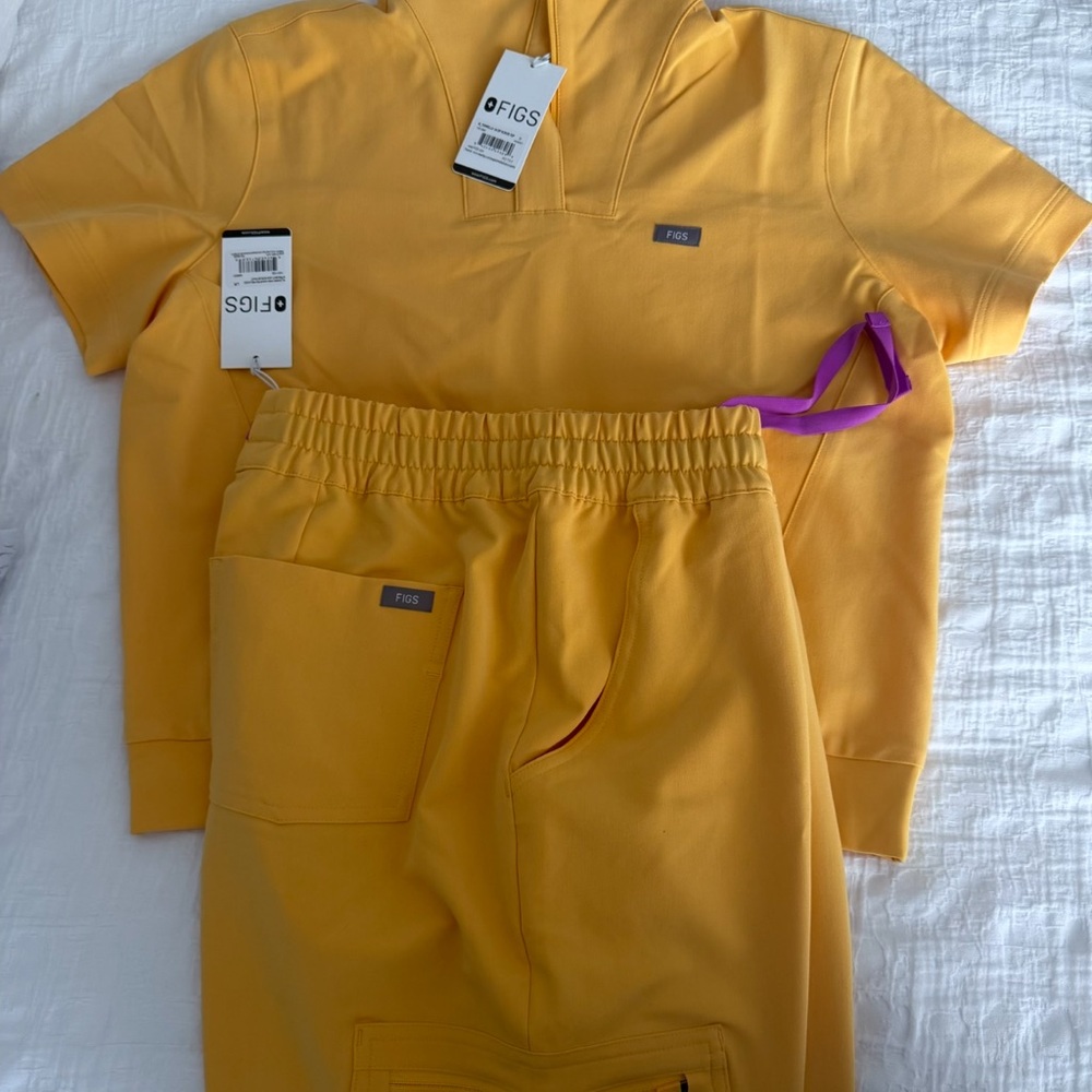 FIGS scrubs size medium top large bottom